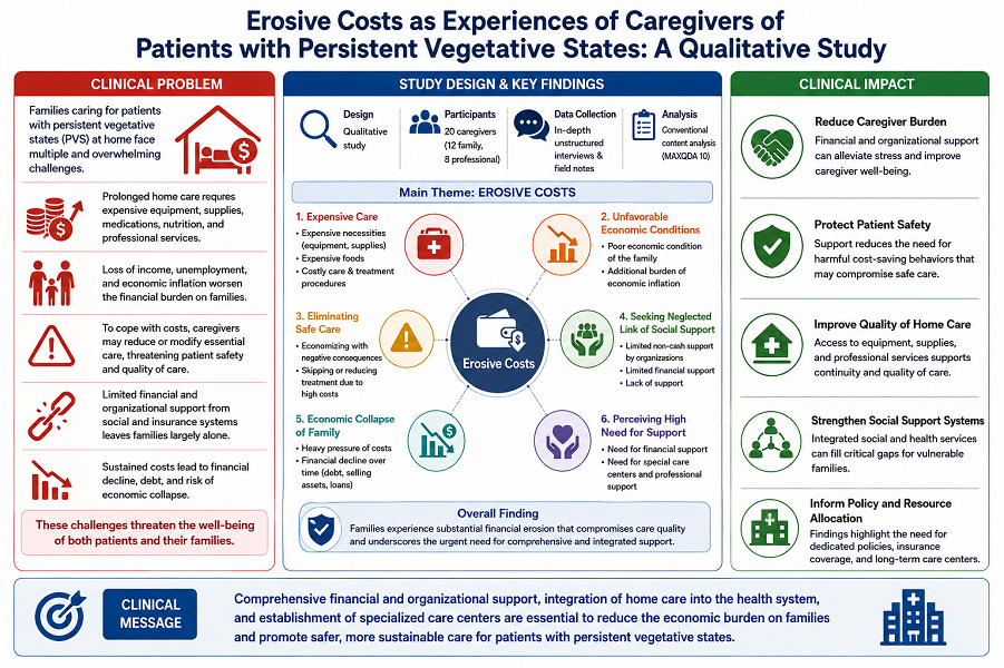 Erosive Costs as Experiences of Family Caregivers of Patients with Persistent Vegetative States: A Qualitative Study 